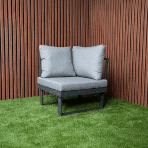 Eckelement für multifunktionales Loungeset Aluminium/Holz