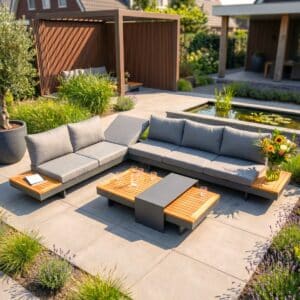 Loungeset Emerals Barbados antraciet