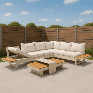 Loungeset Premium Emerald II Warm Weiß