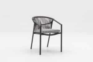 Tuinstoel Valencia Antraciet Relax Dining (stapelbaar) - 6301A