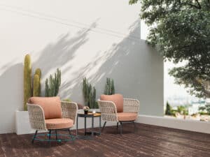 Bistroset Sophia Draaibare Relaxstoelen met tafeltje - BK531