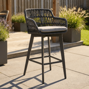 Barstoel Bali Antraciet Barkruk Tuin – 8571A