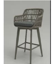 Barstoel Bali Antraciet Barkruk Tuin - 8571A