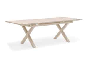 Tuintafel Monte Carlo Warm Wit 180-240cm Uitschuifbare Eettafel - J4477W