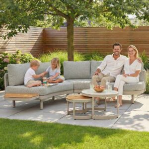 Loungeset Sardinia Rond Warm Wit Hout - 4530