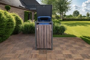 Containerberging SenS-Line Moby Enkel Staal Antraciet/Hout Look BF240