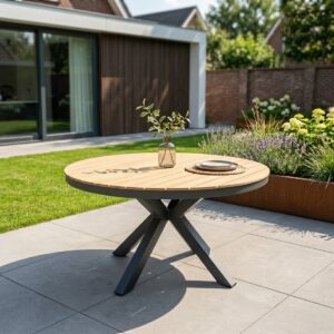 Ronde tuintafel Calgary Antraciet 140cm