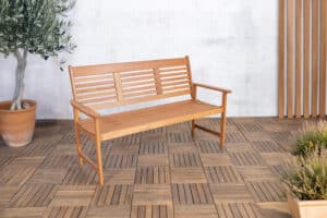 Tuinbank SenS-Line Tropical 3-zits Naturel Bruin Hardhout - 88600