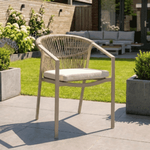 Tuinstoel Valencia Warm Wit Relax Dining (stapelbaar) - 6301W