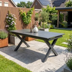Tuintafel Monte Carlo Antraciet 180-240cm Uitschuifbare Eettafel