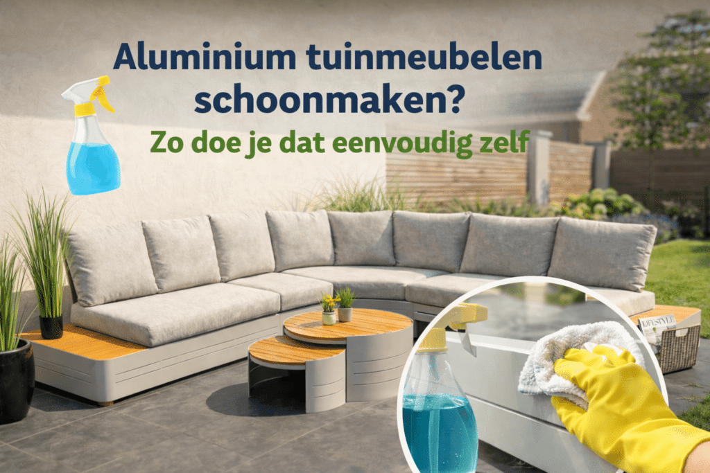 Aluminium tuinmeubelen schoonmaken