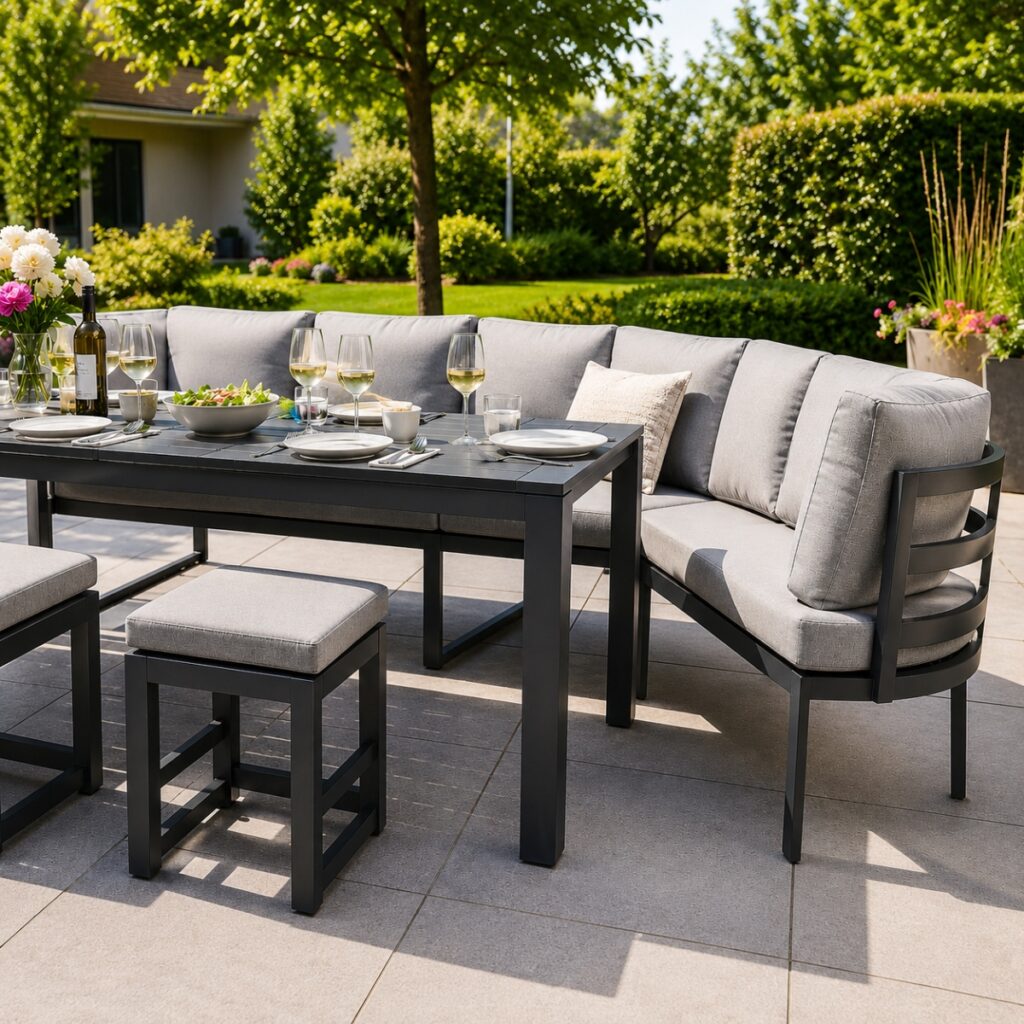 De lounge-diningset Waarom dit de slimste investering voor je tuin is