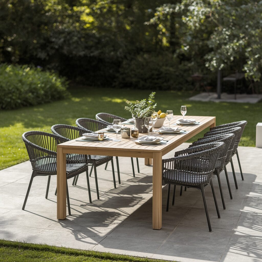 Hoeveel stoelen passen er écht aan jouw tuintafel