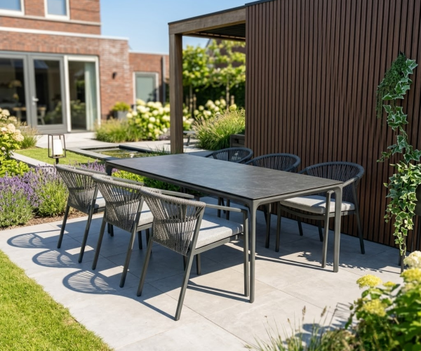 Diningset Vienna 200cm. Inclusief 6 bijpassende stoelen